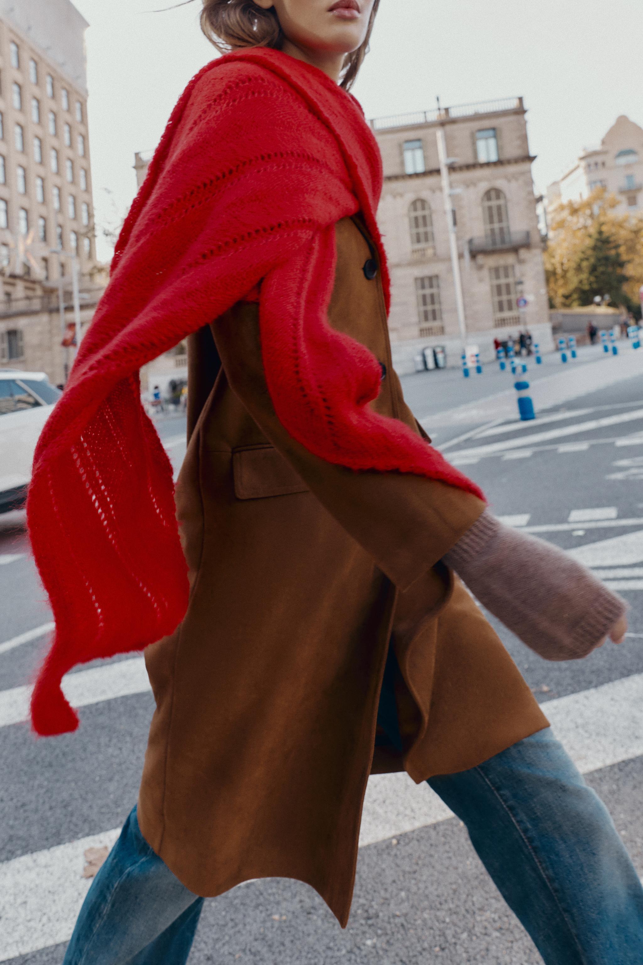 TRIANGULAR OPENWORK SHAWL